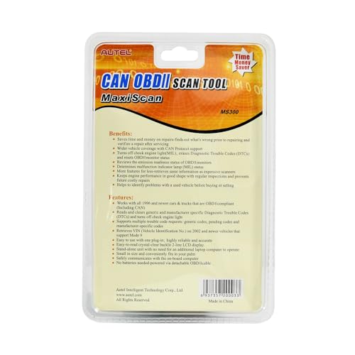 Autel MaxiScan MS300 OBD2 Scanner Code Reader Tool