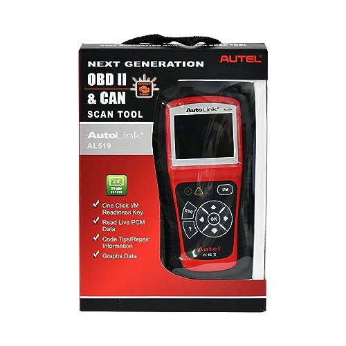 Autel AutoLink AL519 OBD2 Scanner – One-Click Smog Check & Live Data
