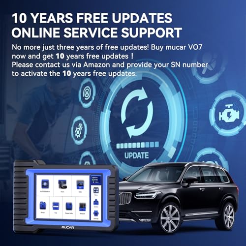 MUCAR VO7 OBD2 Scanner with 28+ Reset & Bidirectional Control