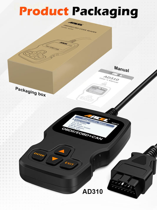 ANCEL AD310 OBD2 Scanner – Universal Code Reader for All Vehicles
