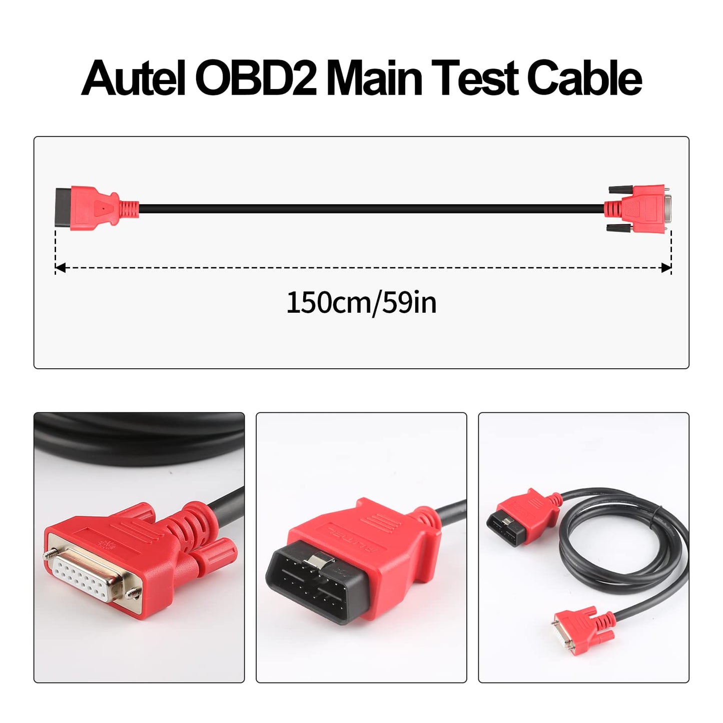 Autel OBD2 Main Test Cable Compatible with MaxiSys MS908 & More