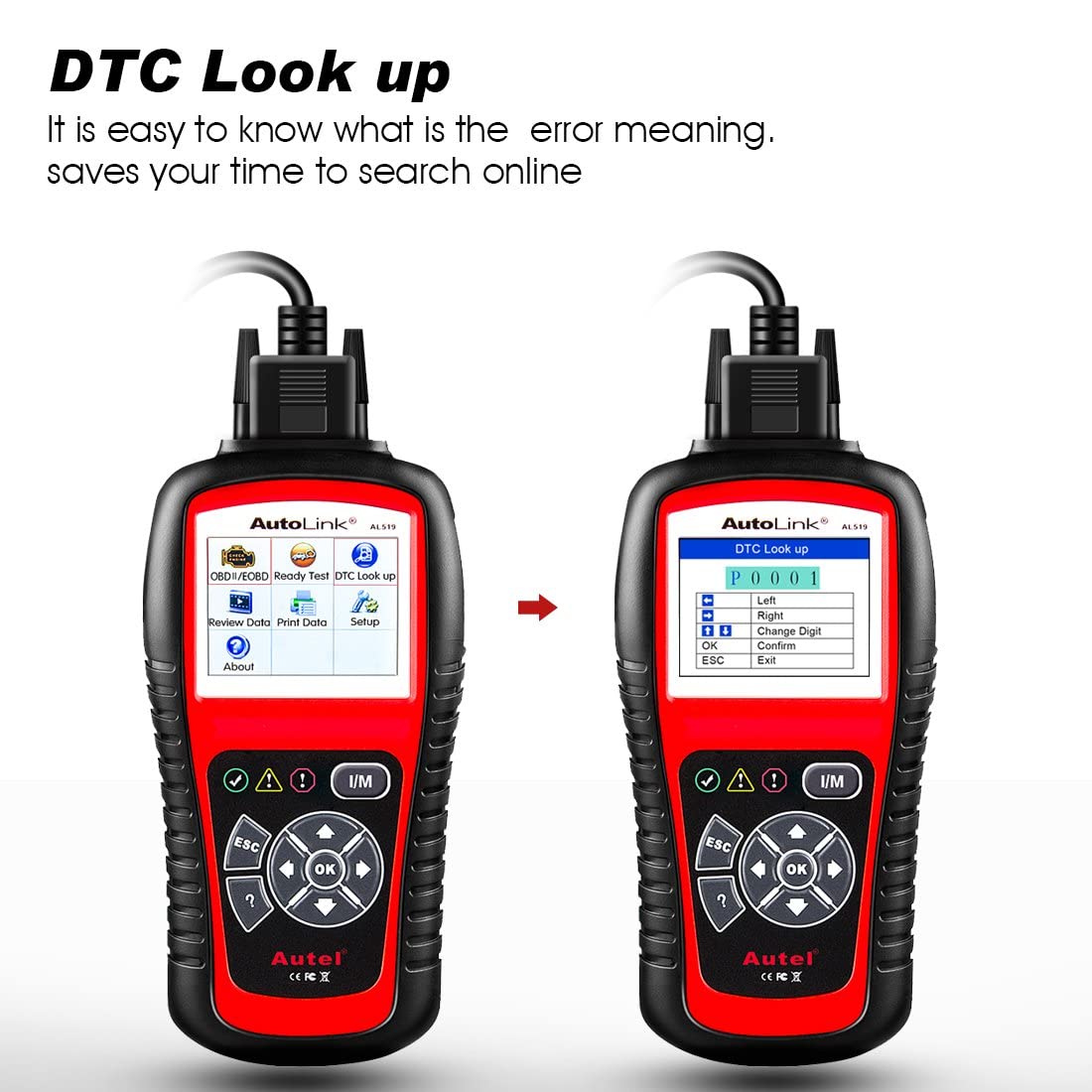 Autel AL519 OBD2 Scanner – Full OBDII Diagnostic Tool 2025