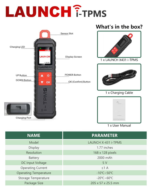 LAUNCH X431 i-TPMS Tire Pressure Tool 2025