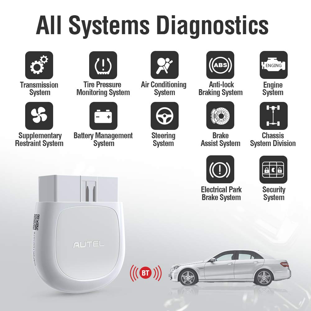 Autel MaxiAP AP200 Bluetooth OBD2 Scanner – Full System & 19 Services