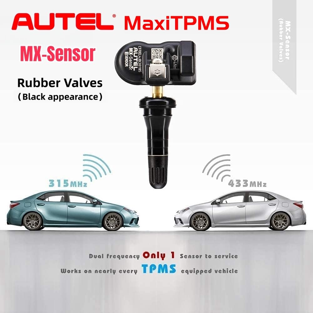 Autel MX-Sensors 20 Pcs TPMS 315/433MHz Pack Rubber Stem