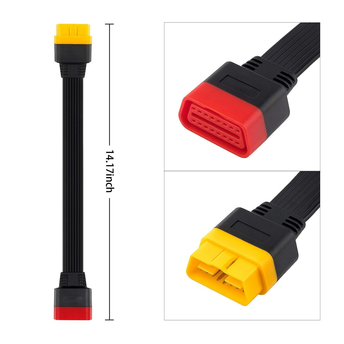 Beuiouer OBD2 Extension Cable for Launch X431 – 36CM