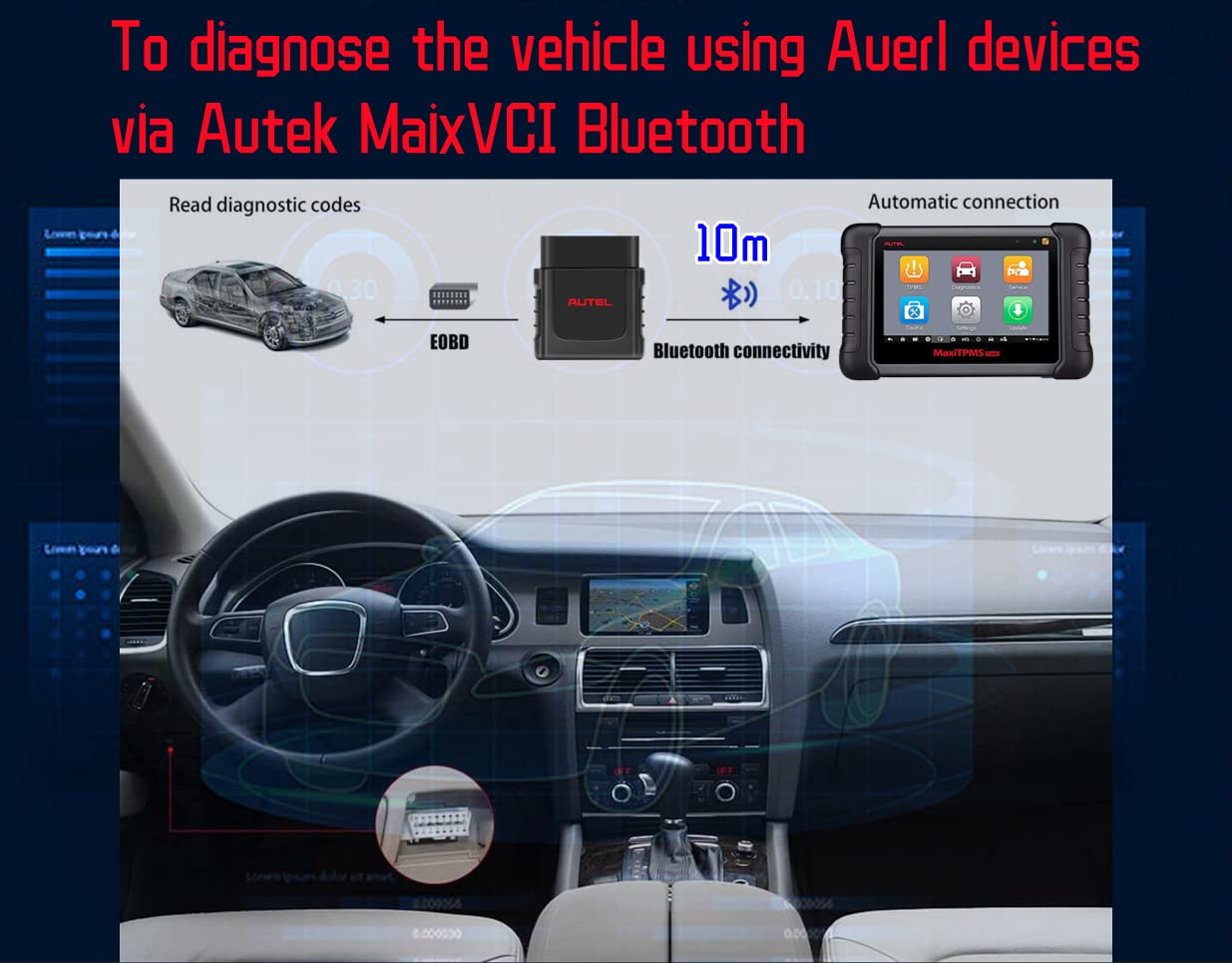 Autel MaxiVCI Mini Bluetooth VCI for MK808BT MP808TS TS608