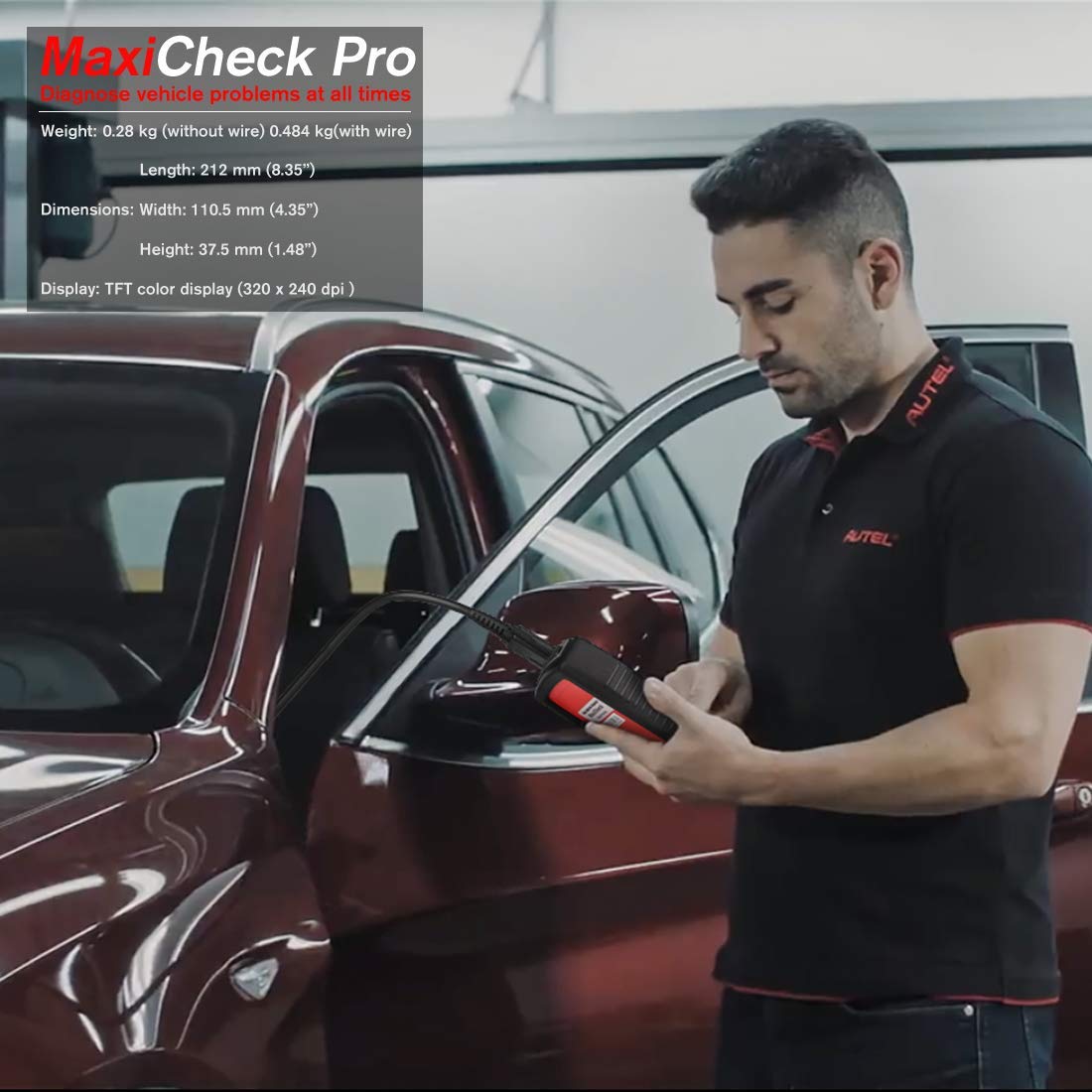 Autel MaxiCheck Pro OBD2 ABS Scanner with Oil Reset & EPB - Lifetime Updates