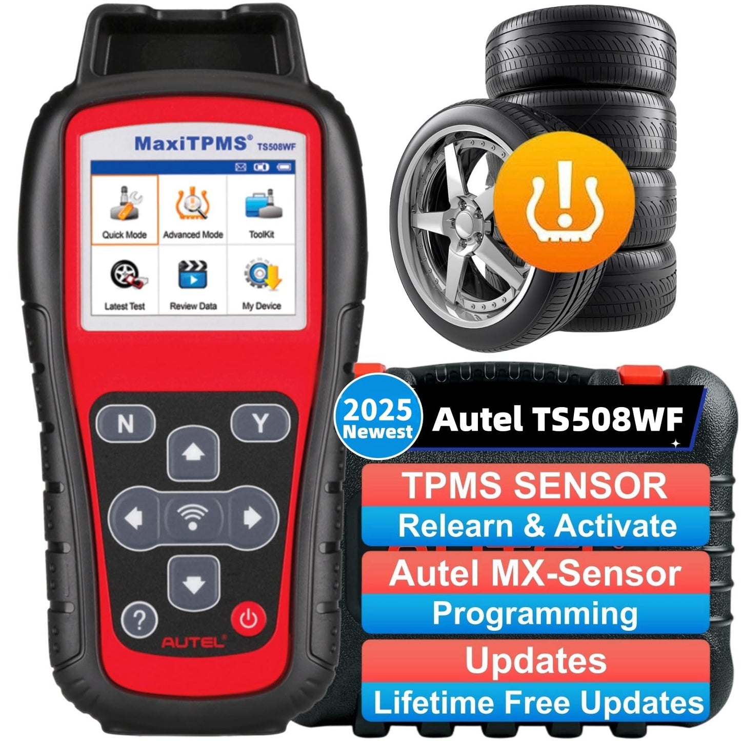 Autel TS508WF TPMS Programming Tool – 2025 WiFi Version