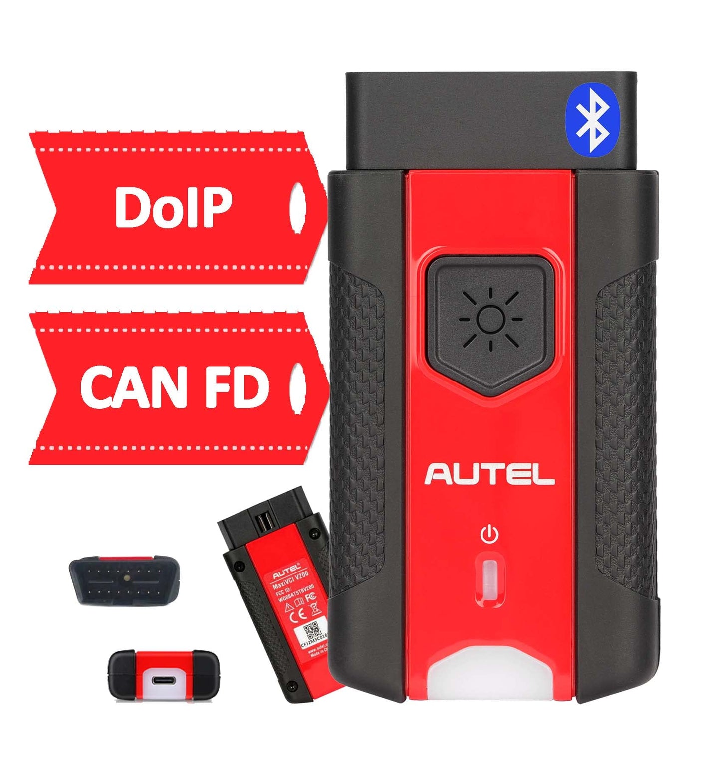 Autel MaxiVCI VCI200 Bluetooth OBD2 Connector – DoIP & CAN FD