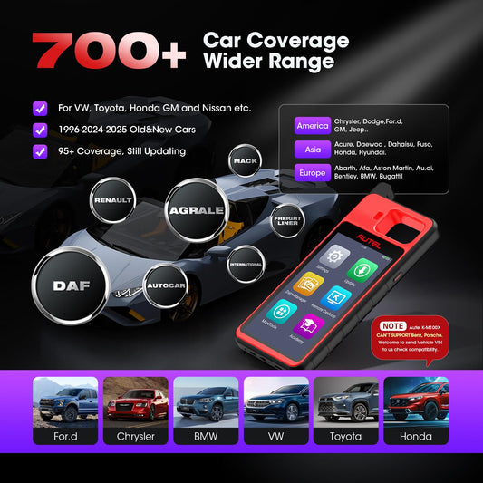 Autel MaxiIM KM100X Scanner Key Programmer with APB112 – 2025 Update