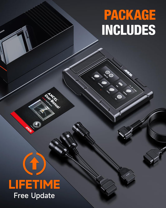 ANCEL HD3400 Pro Truck Scanner for Cummins, Detroit, Paccar & More