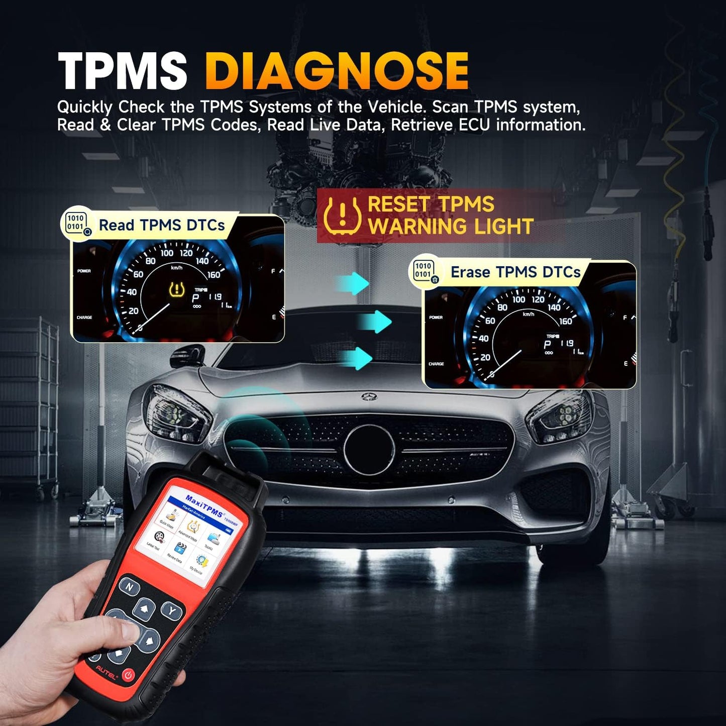 Autel MaxiTPMS TS508WF WiFi TPMS Relearn & Programming Tool 2025