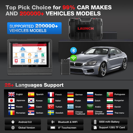 LAUNCH X431 PRO V 4.0 Elite – 2025 Full OBD1 & OBD2 Bidirectional Scanner