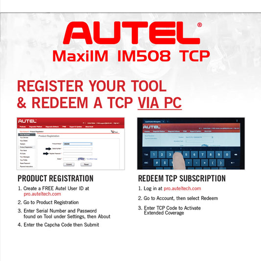 Autel Total Care 1-Year Update Card for MaxiIM IM508 Scanner