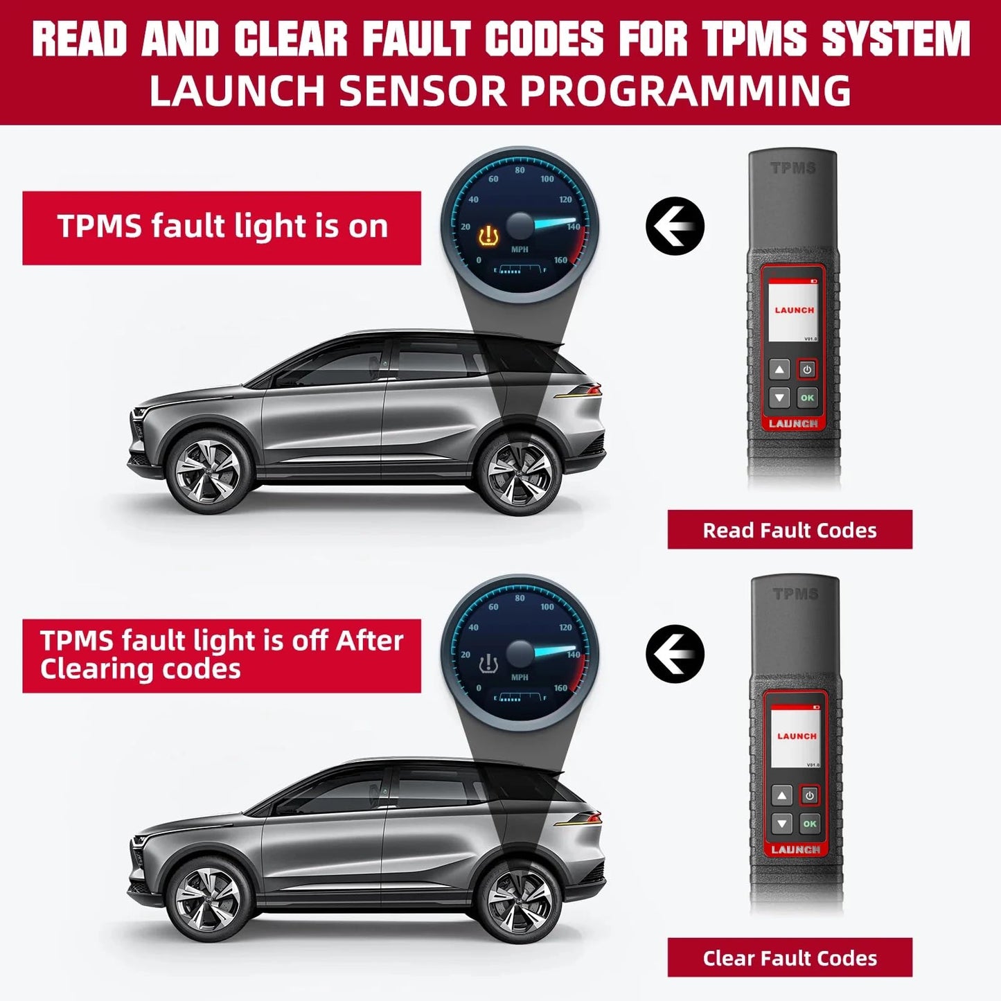 Launch X431 TSGUN PRO TPMS Sensor Activator & Tool