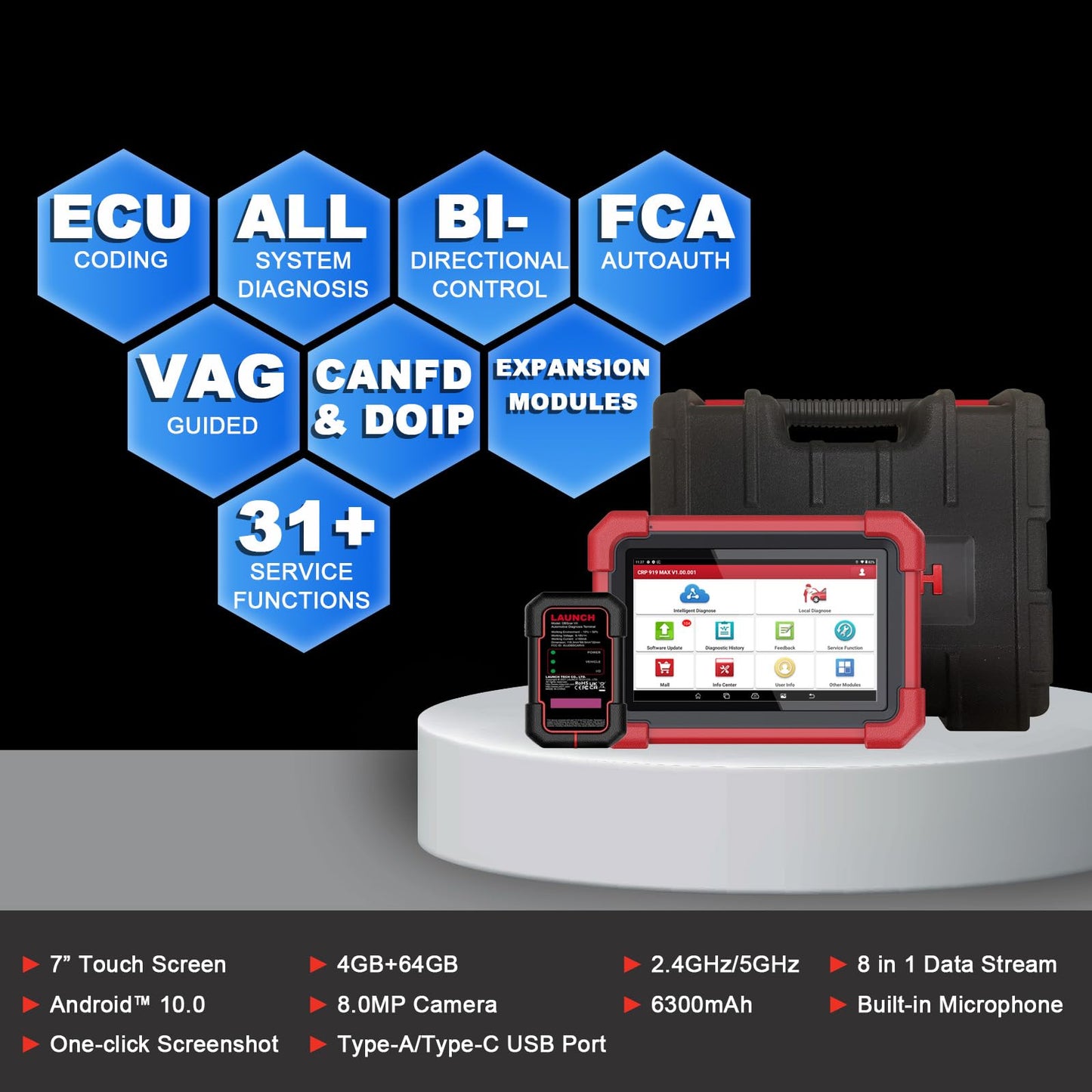 Launch X431 CRP919MAX Wireless Bi-Directional OBD2 Scanner