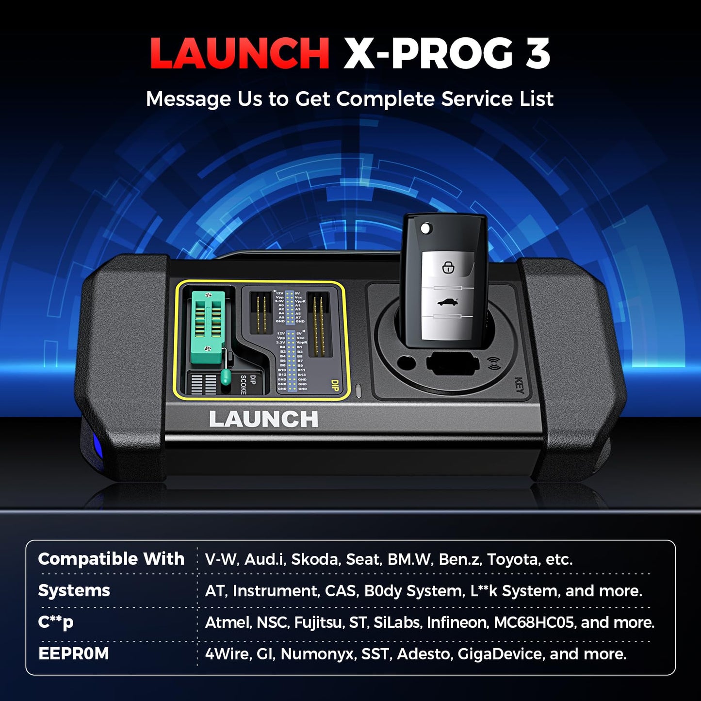 LAUNCH X431 IMM Elite with X-PROG3 ECU Programmer & 39+ Services