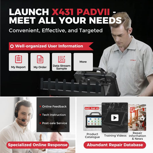 LAUNCH X431 PADVII Scanner – ECU Programming & 60+ Services