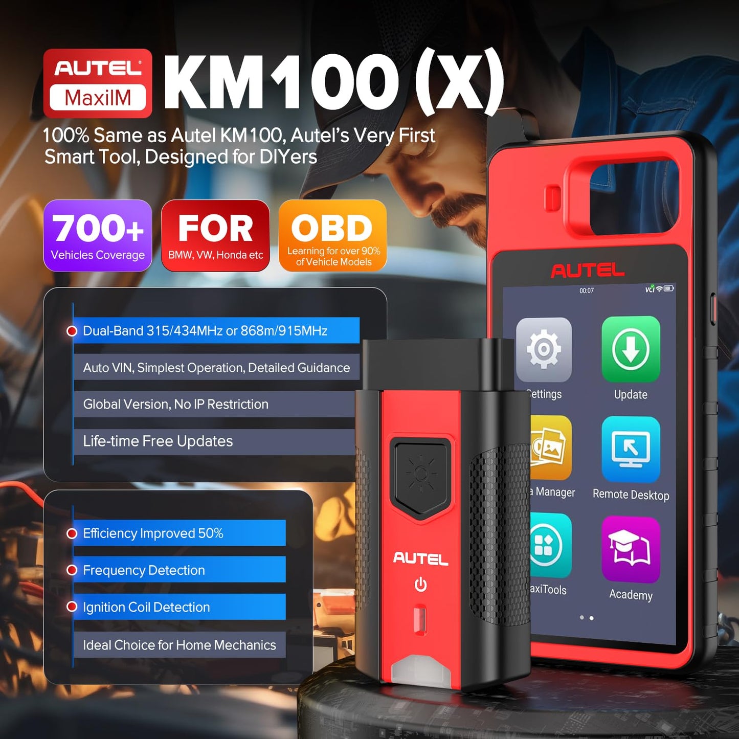 Autel MaxiIM KM100 Scanner & Key Programmer 2025