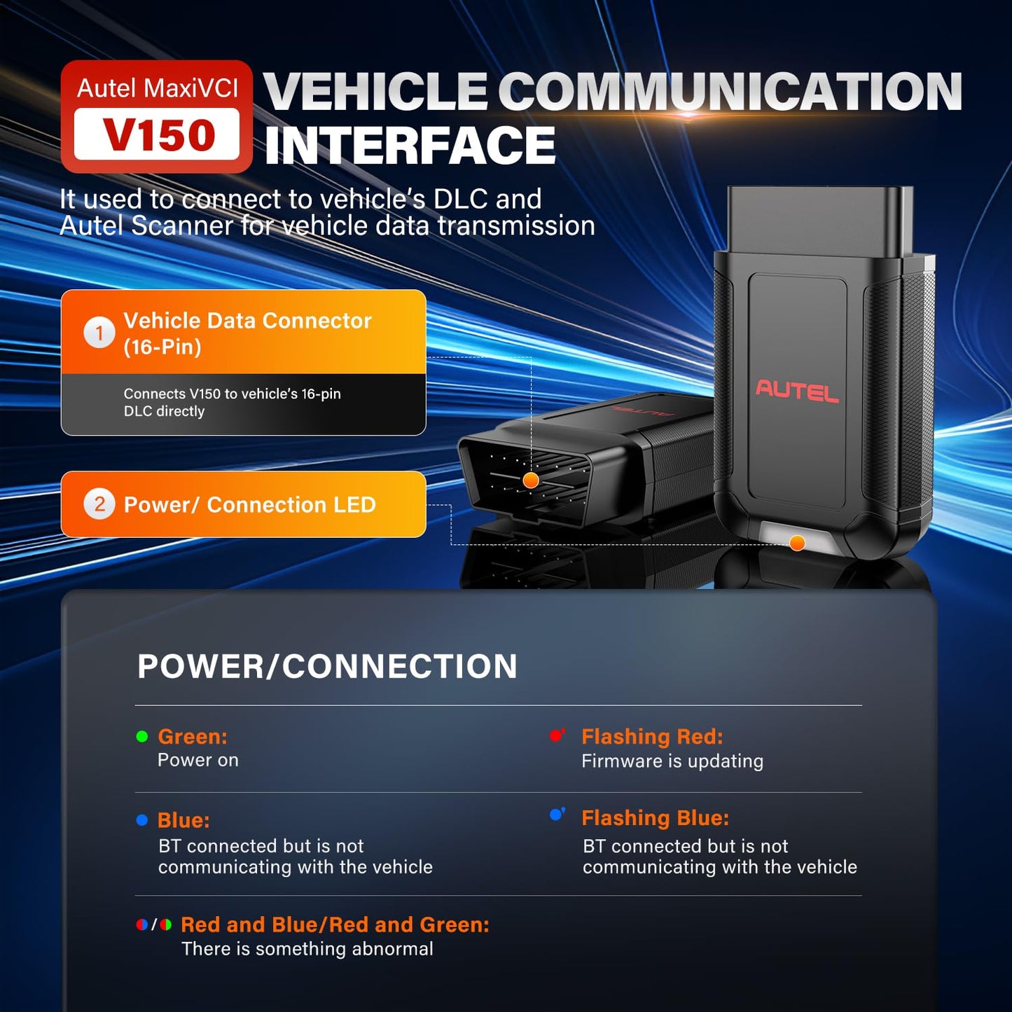 Autel MaxiVCI V150 Bluetooth VCI Dongle for MK900 Series