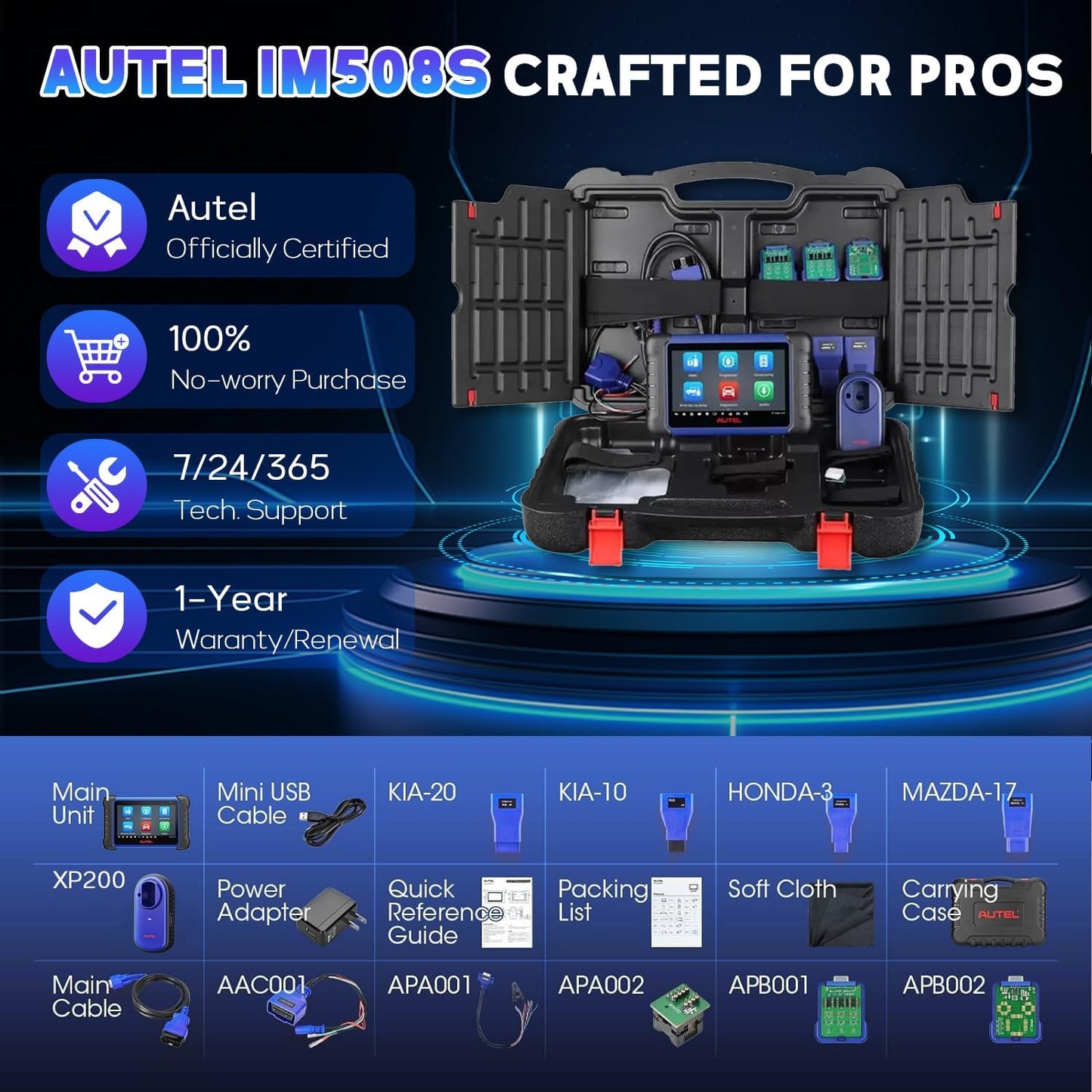 Autel IM508S Diagnostic Scanner with XP200 Key Programmer