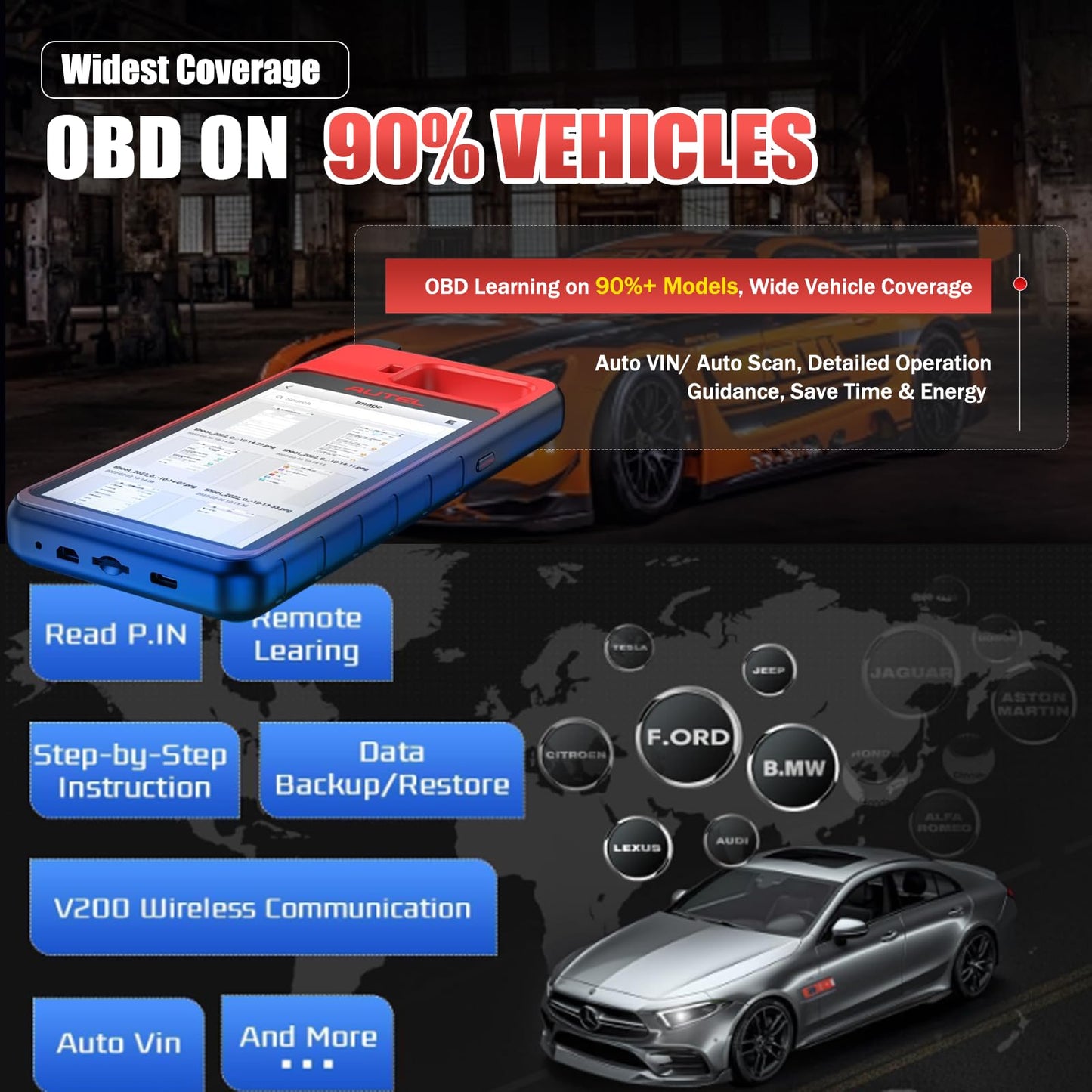 Autel MaxiIM KM100 Key Programmer – Fast OBD Learning & APB112 Built-In