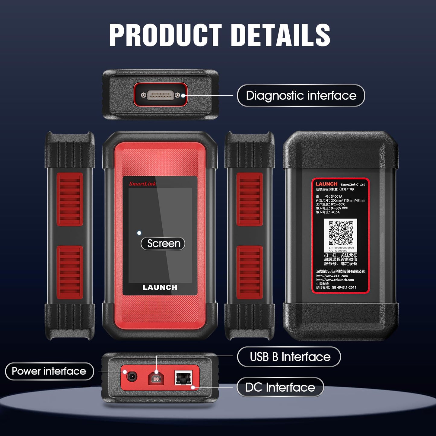 LAUNCH X431 SmartLink C 2.0 HD Truck Module – 2025 OBD2 Diagnostic Tool