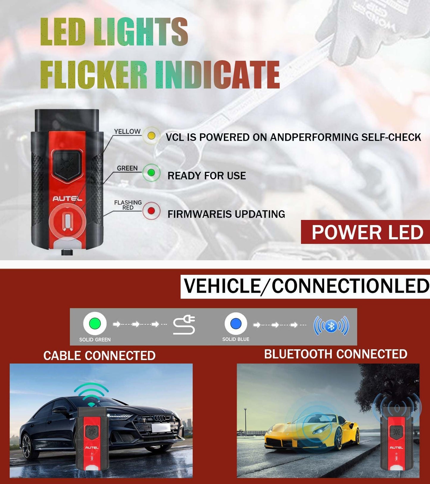 Autel MaxiVCI V200 Wireless Bluetooth OBD2 Vehicle Interface