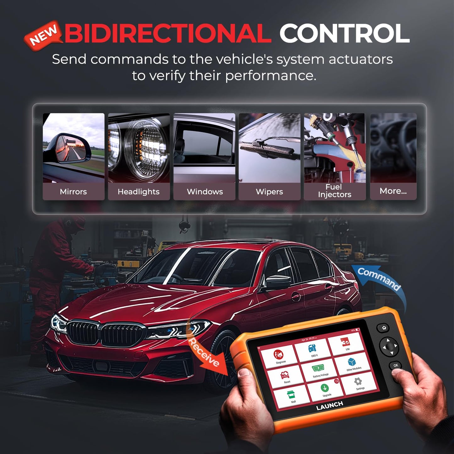 LAUNCH X431 CRP919C Lite 2025 Bidirectional OBD2 Scanner - 32+ Services
