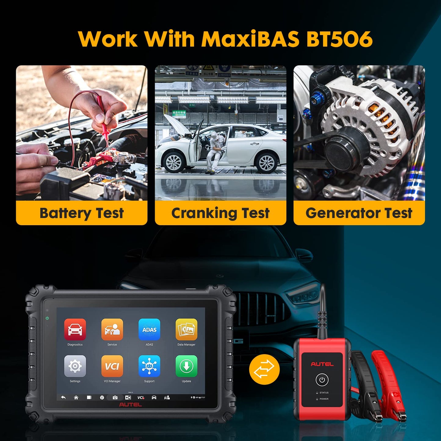 Autel MaxiCOM MK906 Pro Scanner with MV108S Endoscope – ECU Coding & 40+ Services