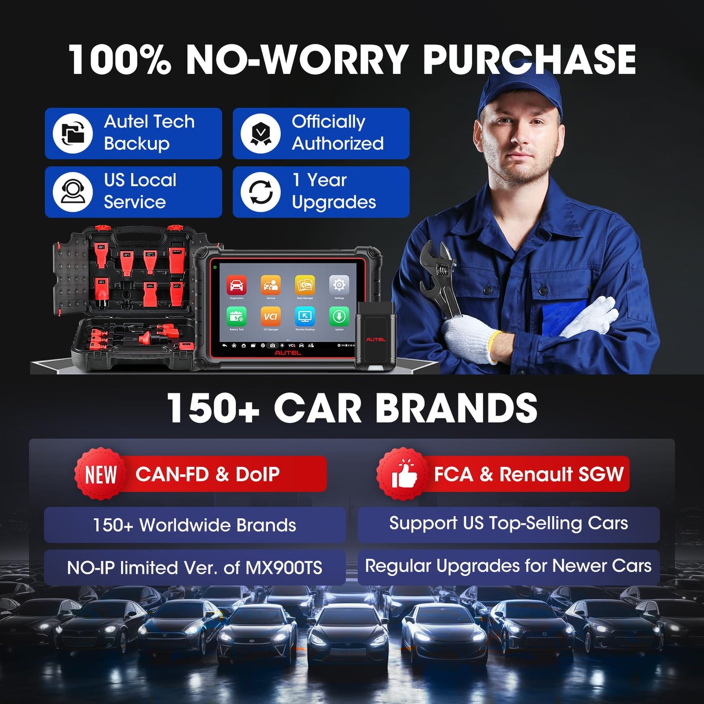 Autel MaxiPRO MP900-BT Kit 2025 Scanner with ECU Coding
