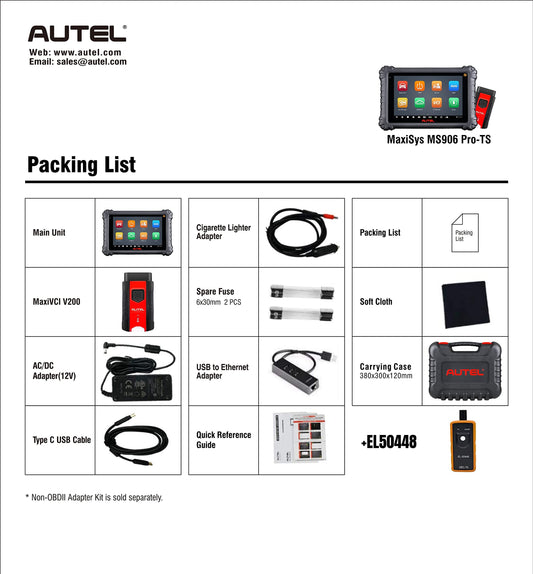 Autel MaxiSys MS906 PRO TS OBD2 Scanner – ECU Coding & 36+ Services