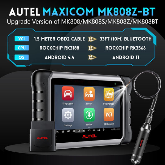 Autel MK808Z-BT Scanner + MV108 – 2025 Upgrade, 28+ Services