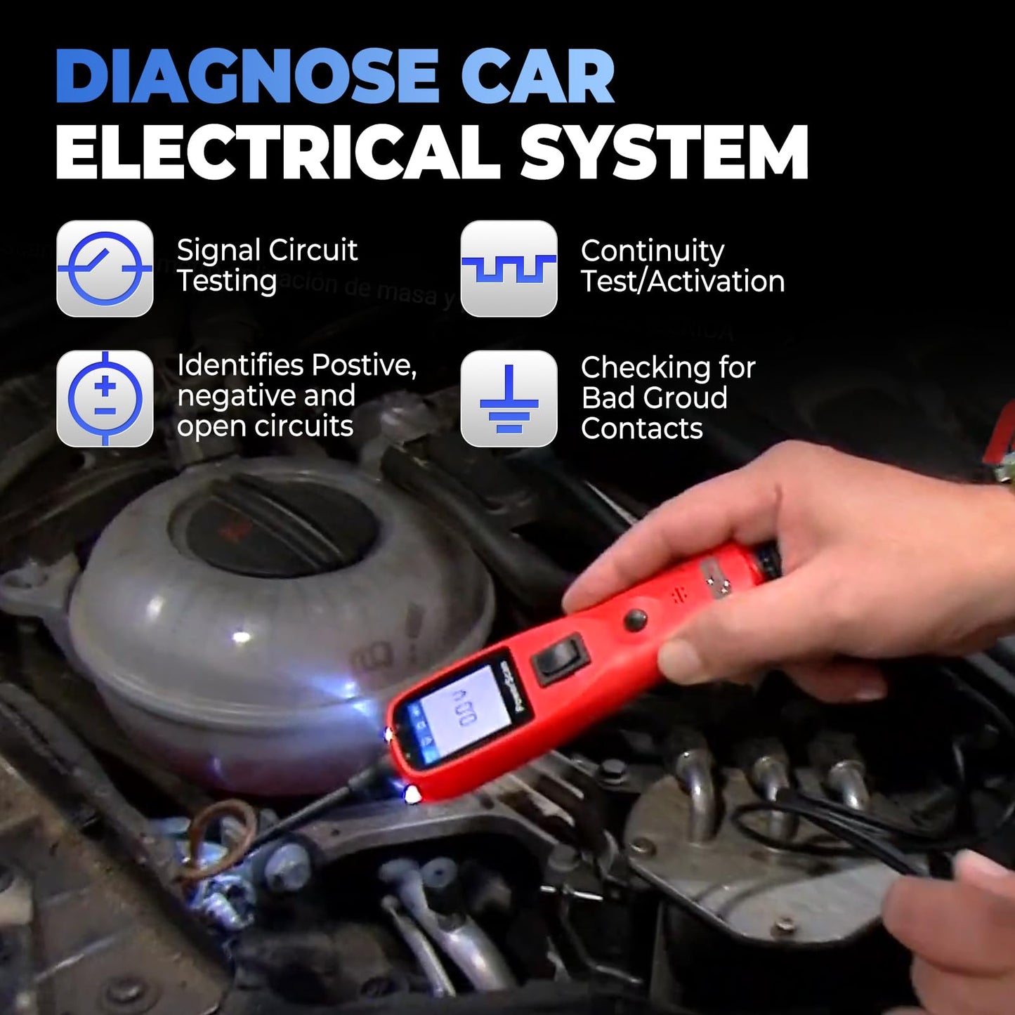 Autel PowerScan PS100 Circuit Tester 2025 – 12V/24V Automotive Power Probe