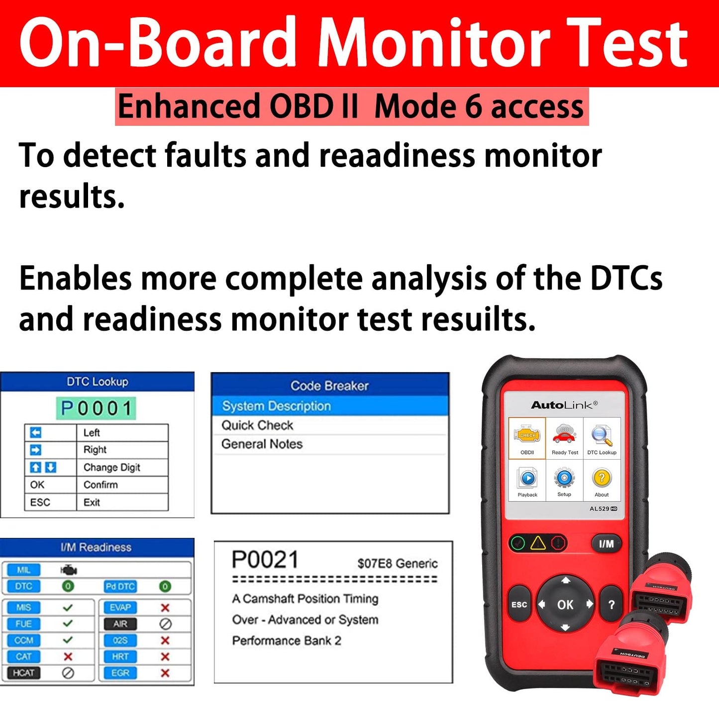 Autel AutoLink AL529HD 2024 Heavy Duty Truck OBD2 Code Reader
