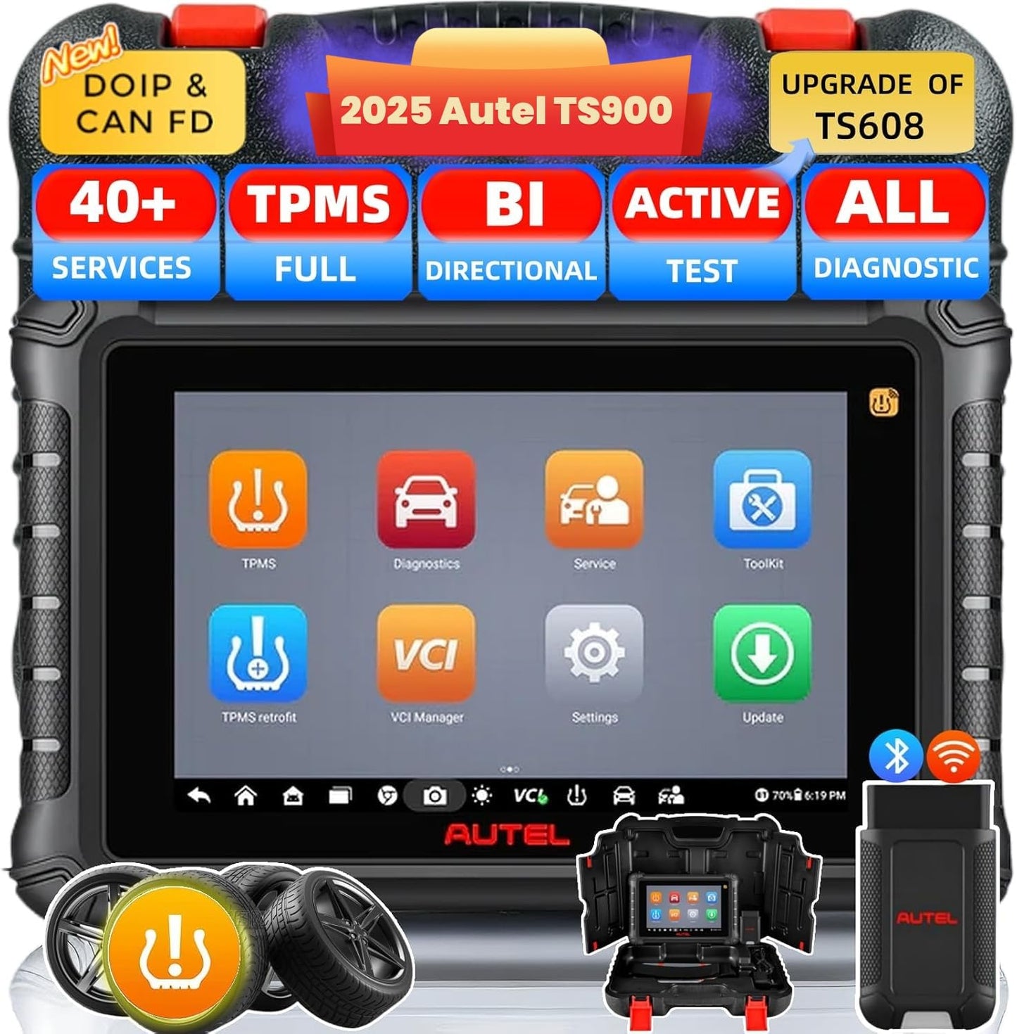 Autel MaxiTPMS TS900 – Advanced TPMS & All-System OBD2 Scanner