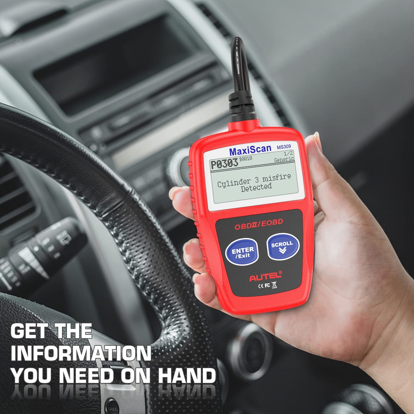 Autel MaxiScan MS309 OBD2 Code Reader for Check Engine Light