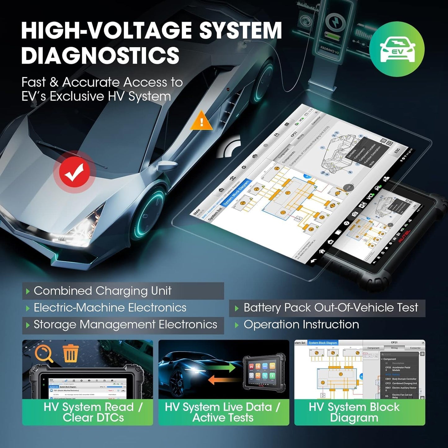 Autel MaxiSys MS909EV – 2025 EV & ECU Diagnostic Scanner