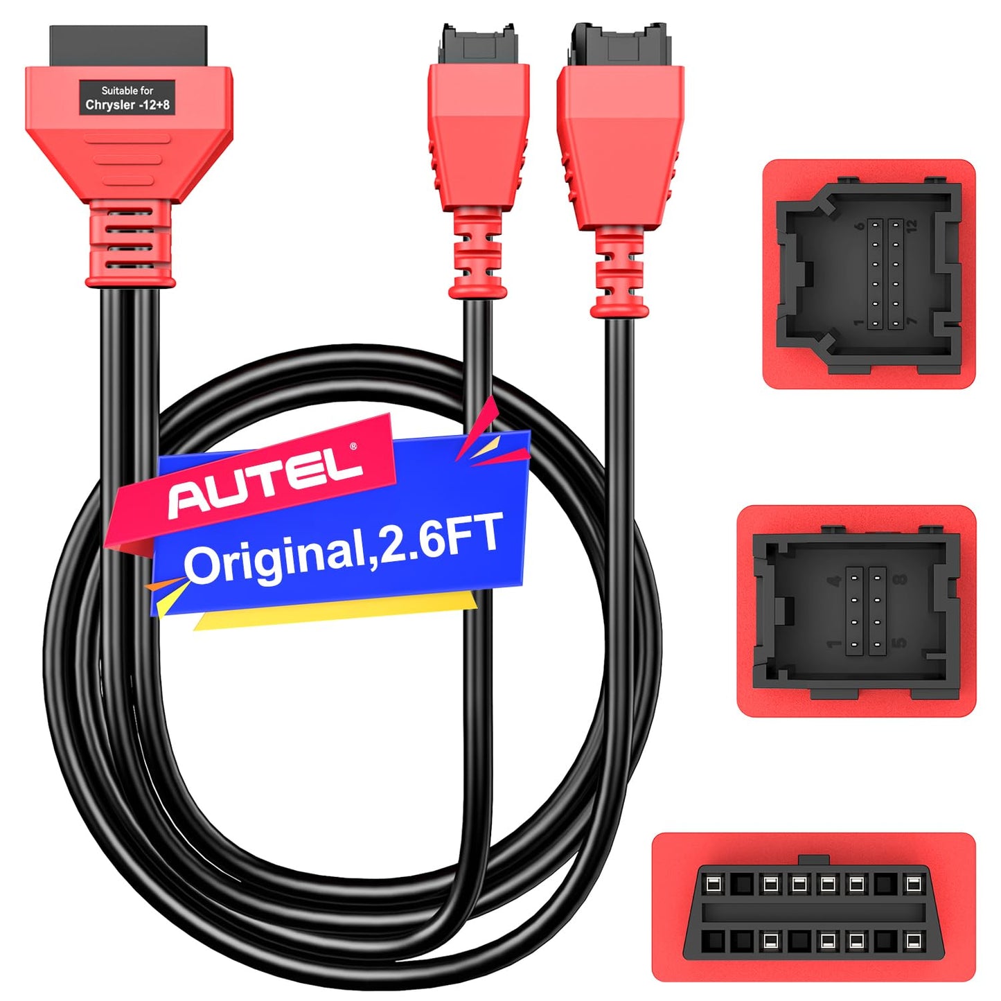 Autel 12+8 OBD2 Adapter Cable for Chrysler FCA SGW Bypass
