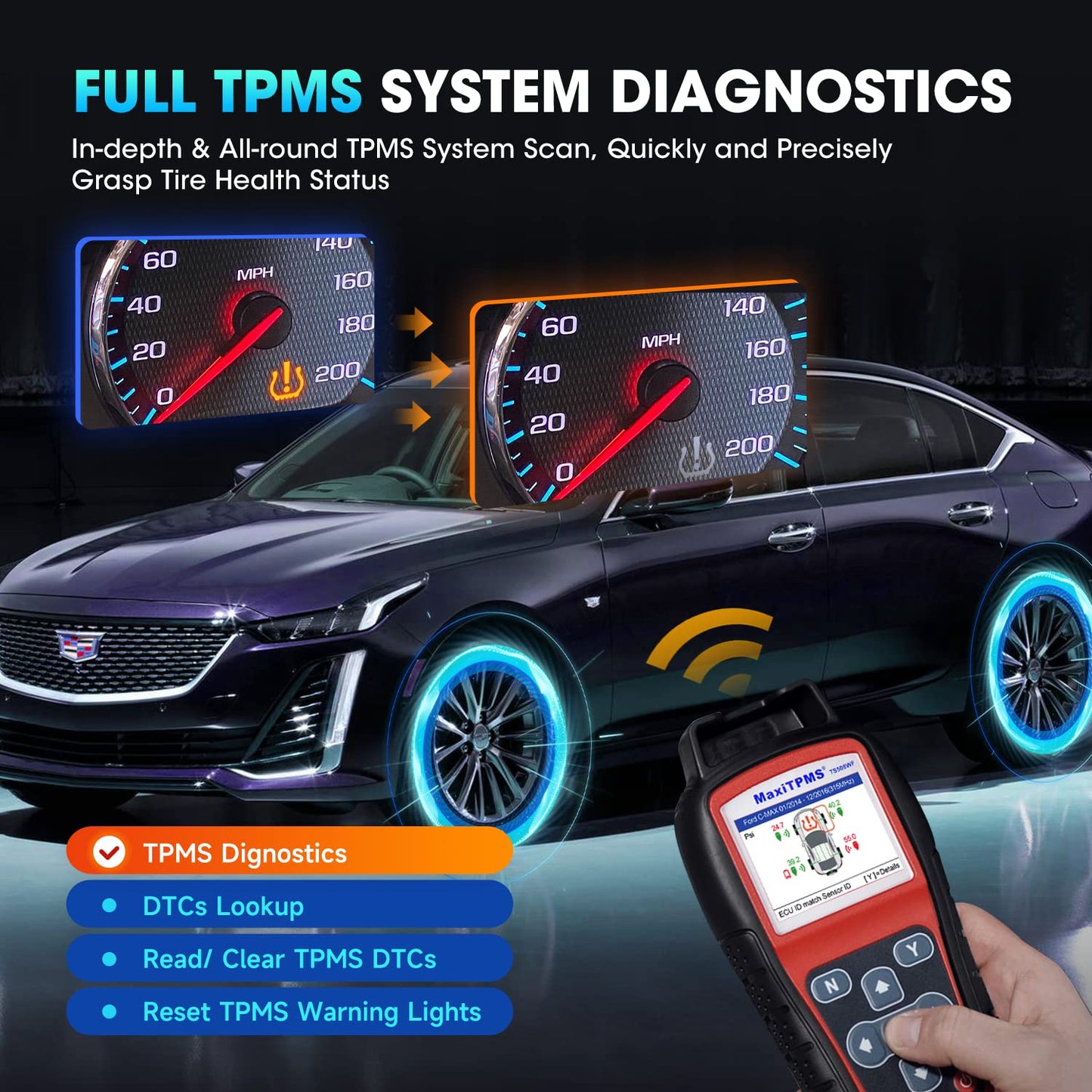 Autel MaxiTPMS TS508WF WiFi TPMS Scanner & Programming Tool
