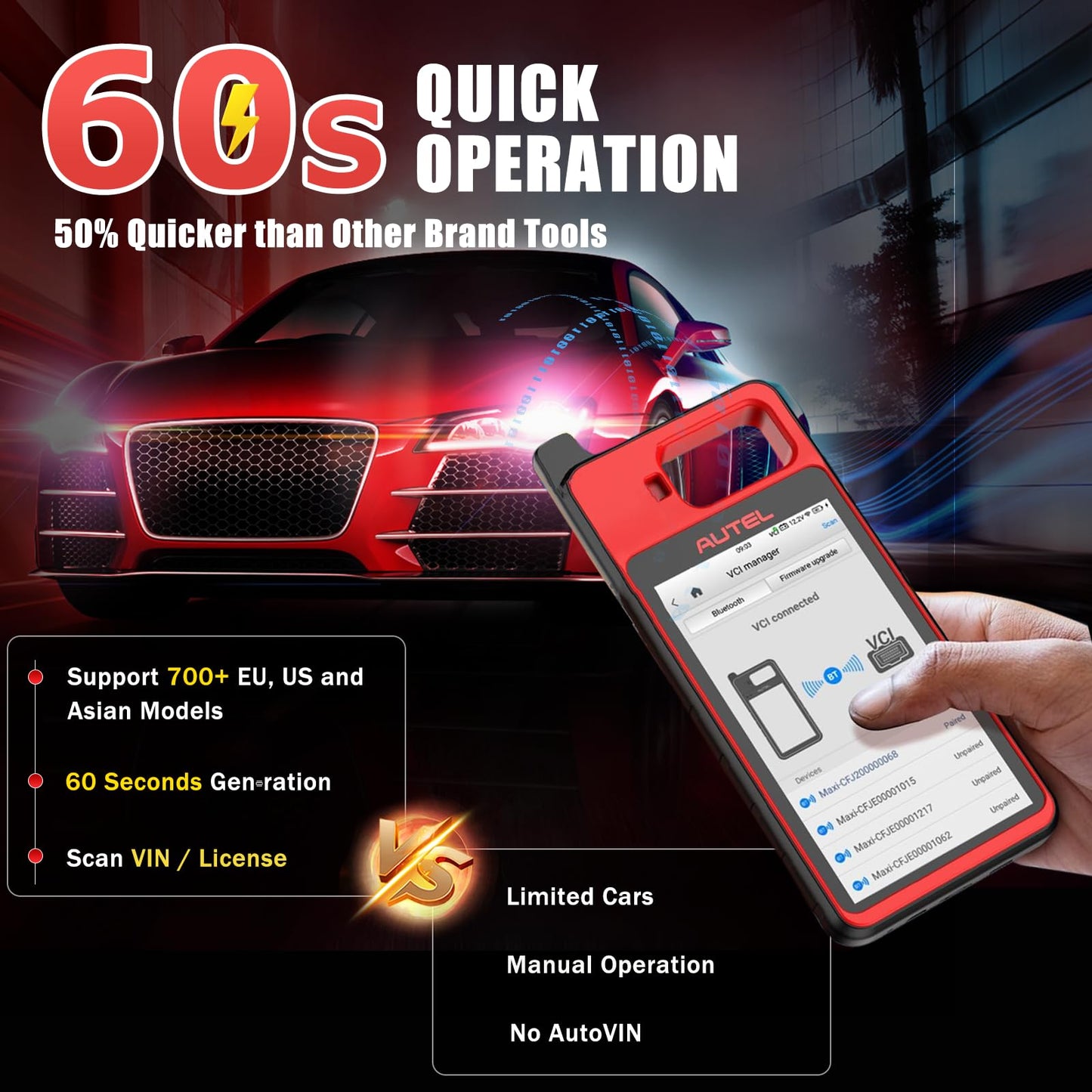 Autel MaxiIM KM100 Key Programmer – Fast OBD Learning & APB112 Built-In