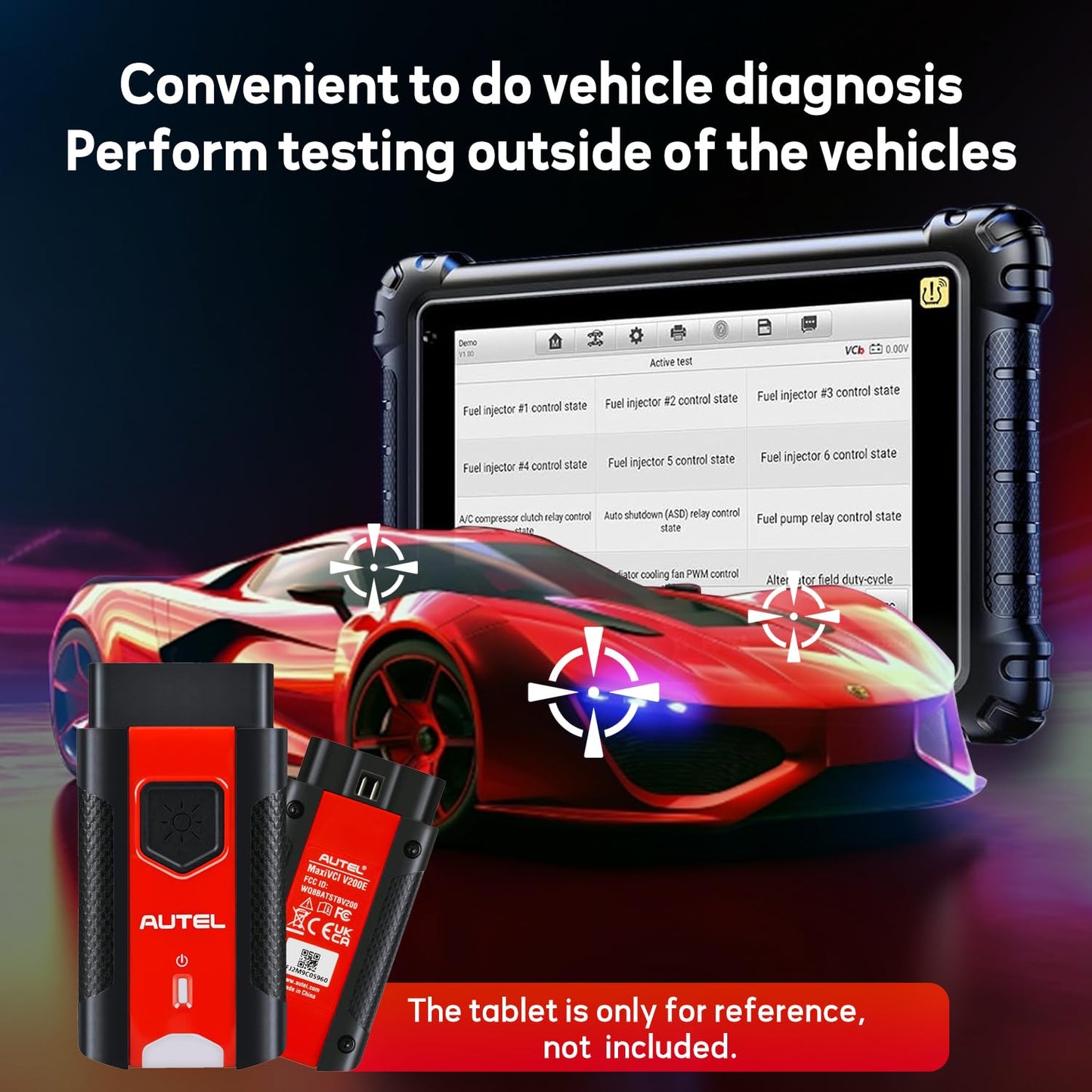 Autel MaxiVCI VCI200 Bluetooth OBD2 Connector – DoIP & CAN FD
