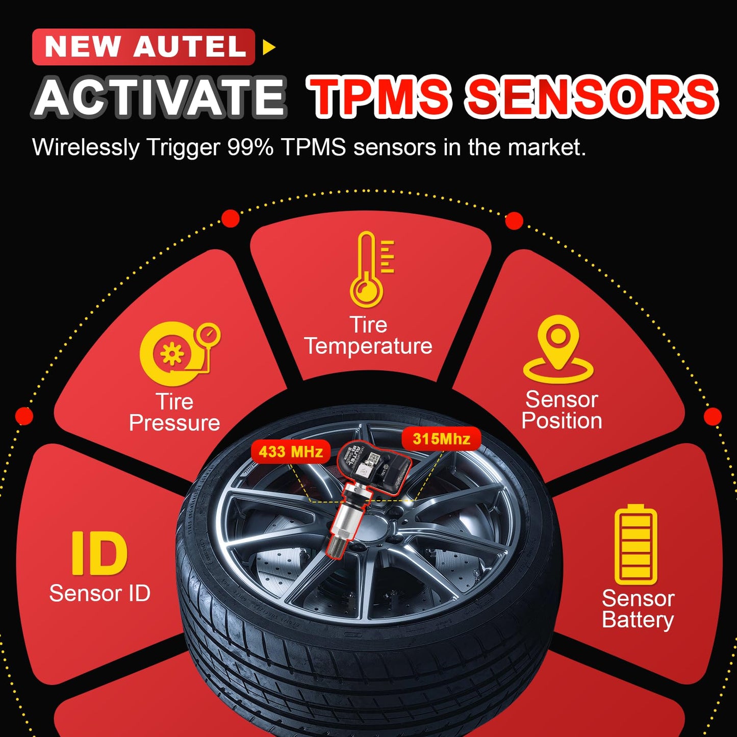 Autel TS508WF TPMS Relearn & Programming Tool (Wi-Fi 2025)