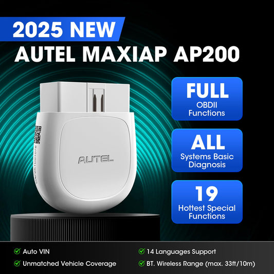 Autel MaxiAP AP200 Bluetooth OBD2 Scanner | Full System + 19 Resets