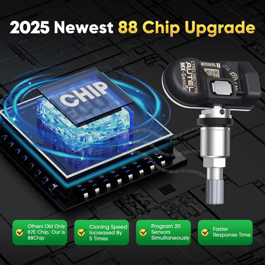 Autel MX-Sensor TPMS Set of 8 – Dual 315/433MHz Metal