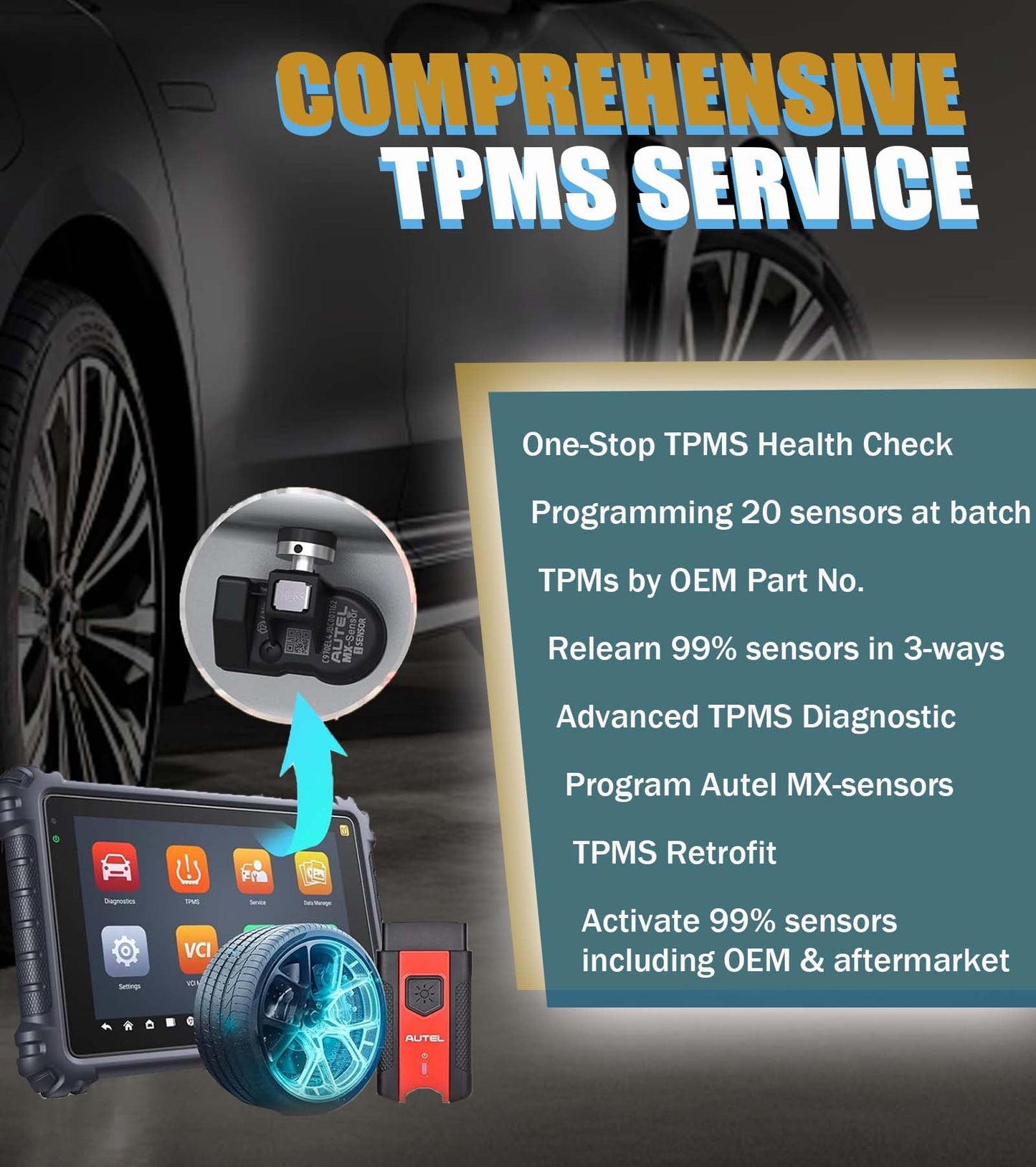 Autel MaxiSys MS906 Pro TS Diagnostic Scanner with Full TPMS & ECU Coding