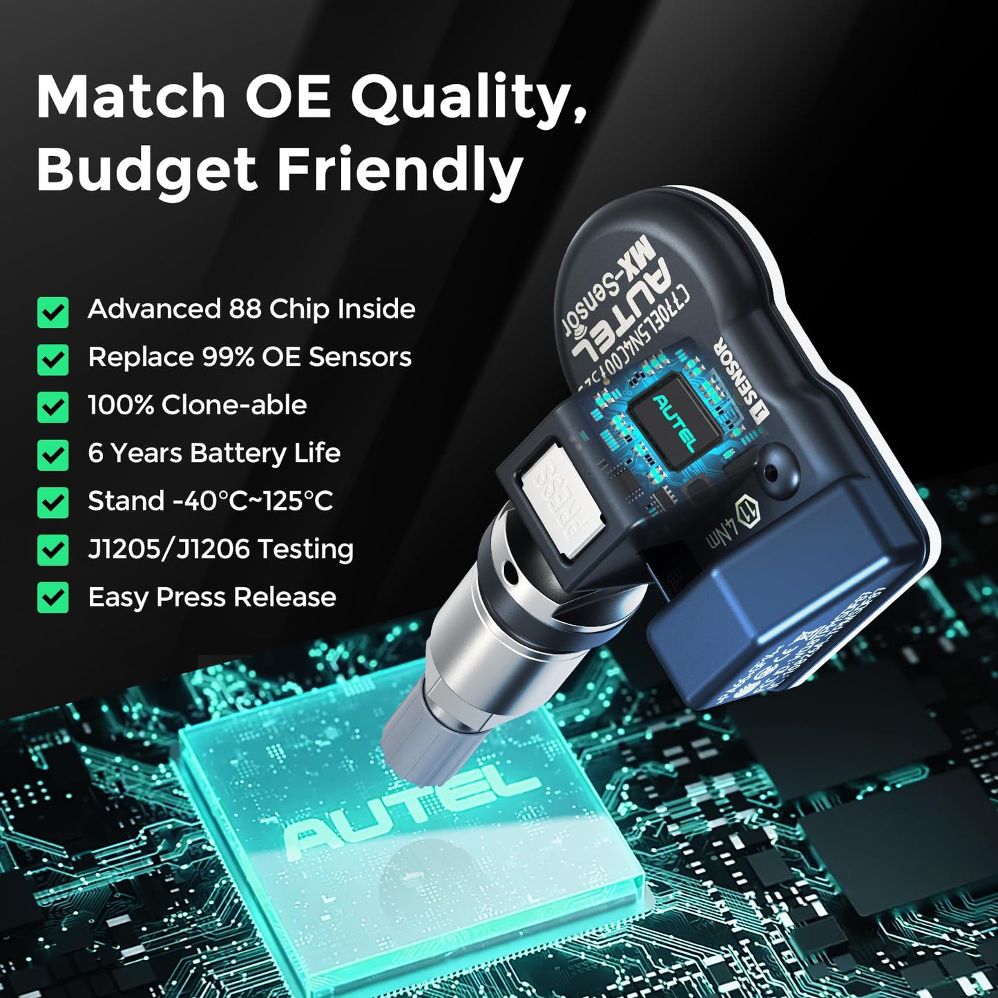 Autel 2-in-1 TPMS Sensors 20-Pack | 315MHz & 433MHz Programmable