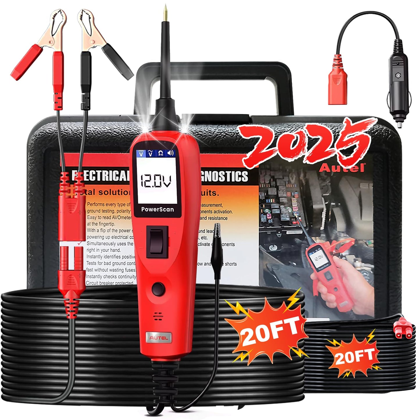 Autel PowerScan PS100 Circuit Tester – 12V/24V Diagnostic Tool