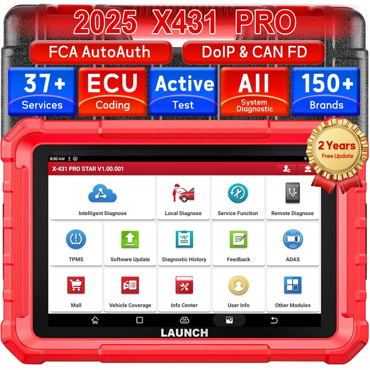 Launch X431 PRO Star – Advanced OBD2 Scanner with ECU Coding